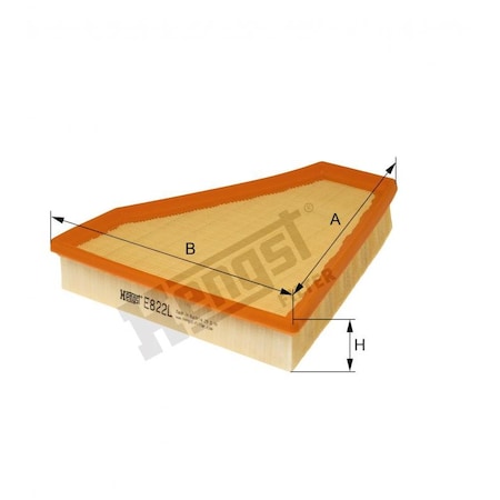 Hengst Air Filter, E822L E822L